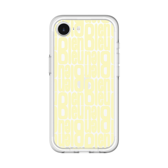 スリムプロテクションプレミアムケース［ LANVIN en Bleu - Logo Pattern - Yellow ］