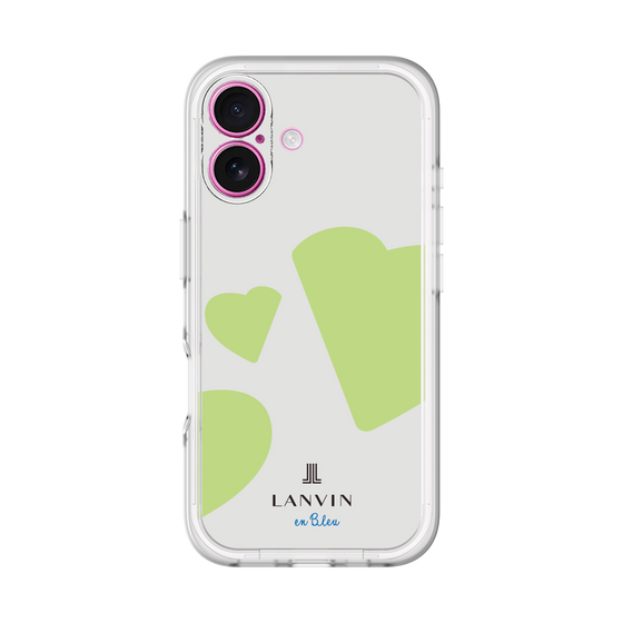スリムプロテクションプレミアムケース［ LANVIN en Bleu Hearts Green - ランバン ハート グリーン ］