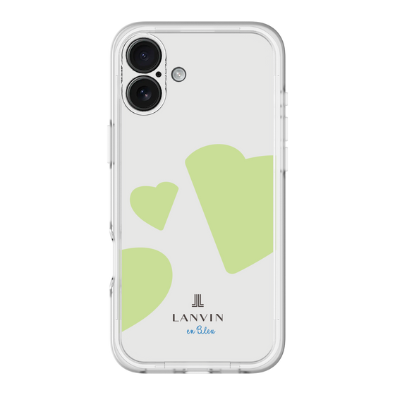 スリムプロテクションプレミアムケース［ LANVIN en Bleu Hearts Green - ランバン ハート グリーン ］