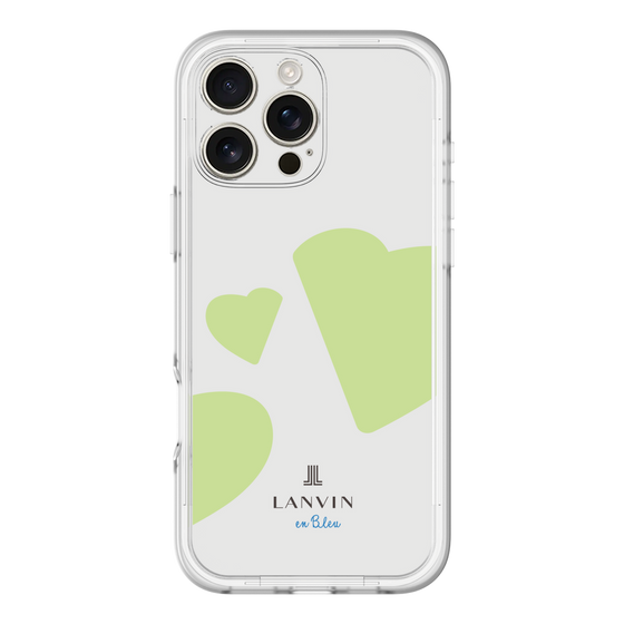 スリムプロテクションプレミアムケース［ LANVIN en Bleu Hearts Green - ランバン ハート グリーン ］