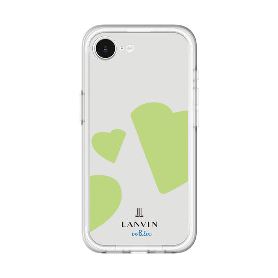 スリムプロテクションプレミアムケース［ LANVIN en Bleu Hearts Green - ランバン ハート グリーン ］