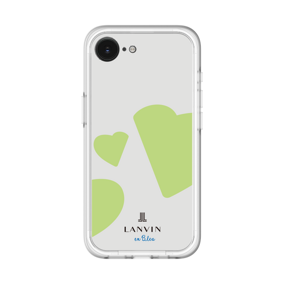 スリムプロテクションプレミアムケース［ LANVIN en Bleu Hearts Green - ランバン ハート グリーン ］