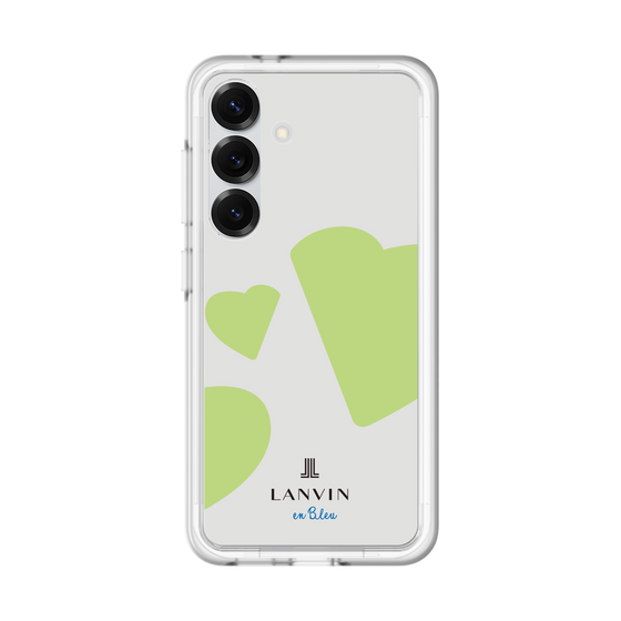 スリムプロテクションプレミアムケース［ LANVIN en Bleu Hearts Green - ランバン ハート グリーン ］