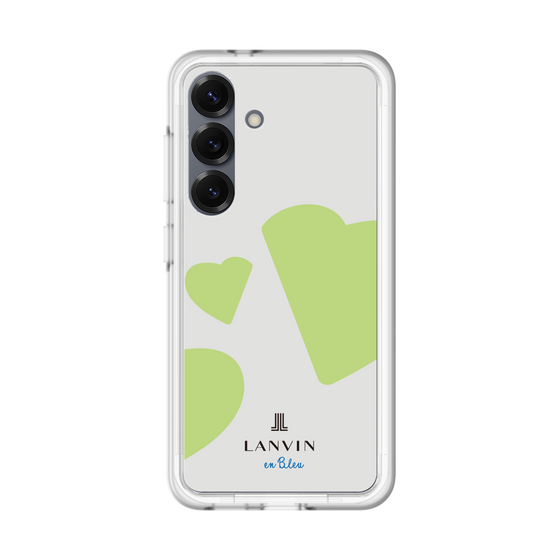 スリムプロテクションプレミアムケース［ LANVIN en Bleu Hearts Green - ランバン ハート グリーン ］