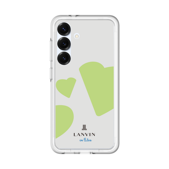 スリムプロテクションプレミアムケース［ LANVIN en Bleu Hearts Green - ランバン ハート グリーン ］