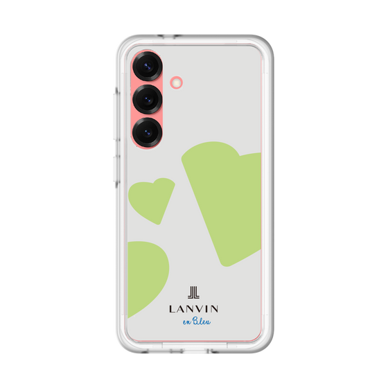 スリムプロテクションプレミアムケース［ LANVIN en Bleu Hearts Green - ランバン ハート グリーン ］