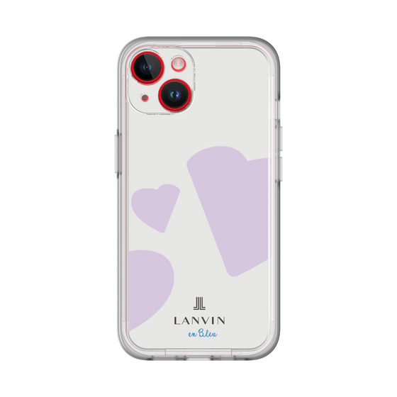 スリムプロテクションプレミアムケース［ LANVIN en Bleu Hearts Purple - ランバン ハート パープル ］