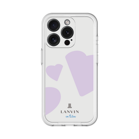 スリムプロテクションプレミアムケース［ LANVIN en Bleu Hearts Purple - ランバン ハート パープル ］