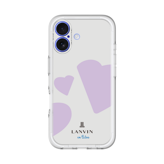 スリムプロテクションプレミアムケース［ LANVIN en Bleu Hearts Purple - ランバン ハート パープル ］
