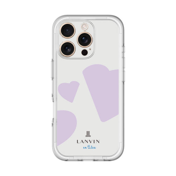 スリムプロテクションプレミアムケース［ LANVIN en Bleu Hearts Purple - ランバン ハート パープル ］