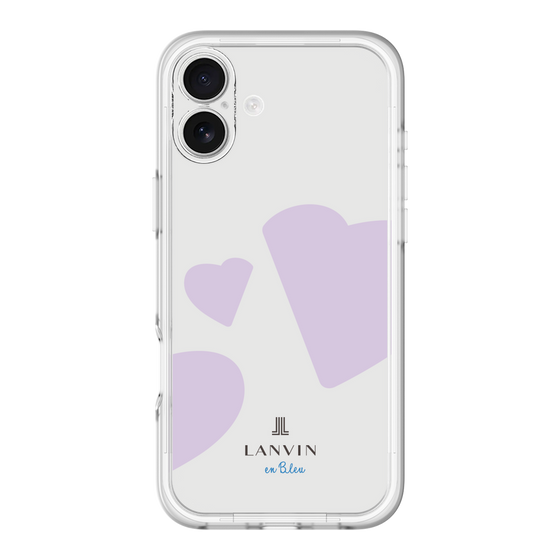 スリムプロテクションプレミアムケース［ LANVIN en Bleu Hearts Purple - ランバン ハート パープル ］