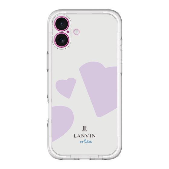 スリムプロテクションプレミアムケース［ LANVIN en Bleu Hearts Purple - ランバン ハート パープル ］