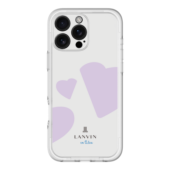 スリムプロテクションプレミアムケース［ LANVIN en Bleu Hearts Purple - ランバン ハート パープル ］