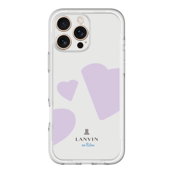 スリムプロテクションプレミアムケース［ LANVIN en Bleu Hearts Purple - ランバン ハート パープル ］