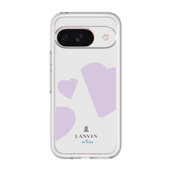 スリムプロテクションプレミアムケース［ LANVIN en Bleu Hearts Purple - ランバン ハート パープル ］