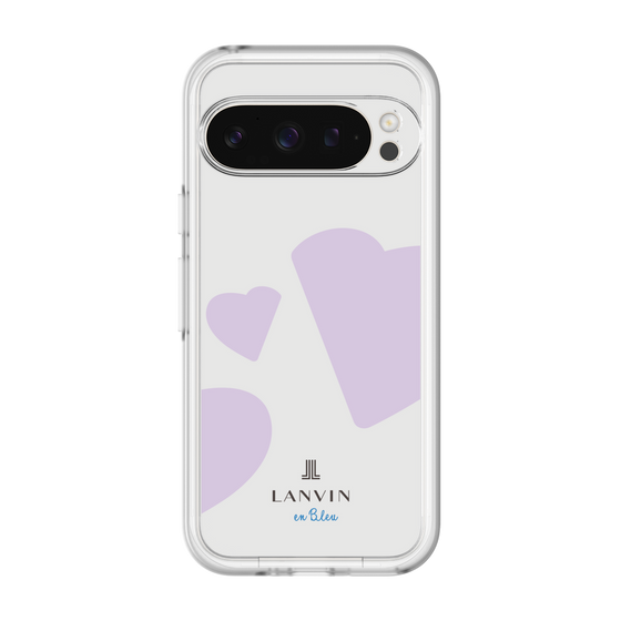 スリムプロテクションプレミアムケース［ LANVIN en Bleu Hearts Purple - ランバン ハート パープル ］