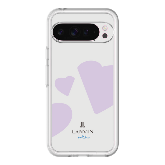 スリムプロテクションプレミアムケース［ LANVIN en Bleu Hearts Purple - ランバン ハート パープル ］