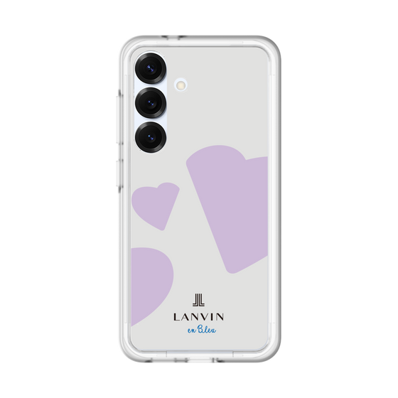 スリムプロテクションプレミアムケース［ LANVIN en Bleu Hearts Purple - ランバン ハート パープル ］