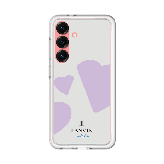 スリムプロテクションプレミアムケース［ LANVIN en Bleu Hearts Purple - ランバン ハート パープル ］