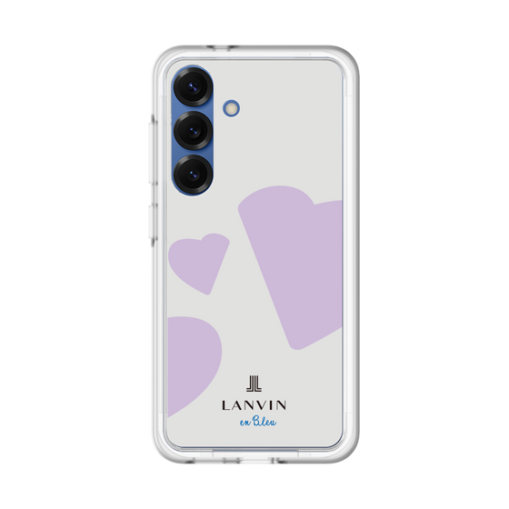 スリムプロテクションプレミアムケース［ LANVIN en Bleu Hearts Purple - ランバン ハート パープル ］