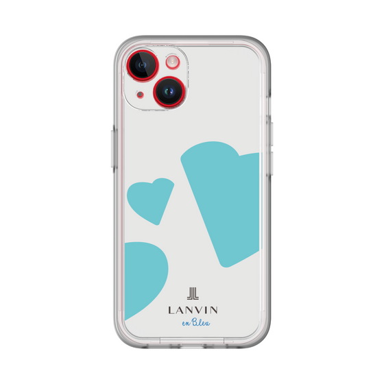 スリムプロテクションプレミアムケース［ LANVIN en Bleu Hearts Blue - ランバン ハート ブルー ］