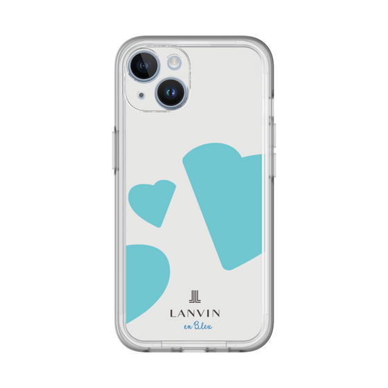 スリムプロテクションプレミアムケース［ LANVIN en Bleu Hearts Blue - ランバン ハート ブルー ］