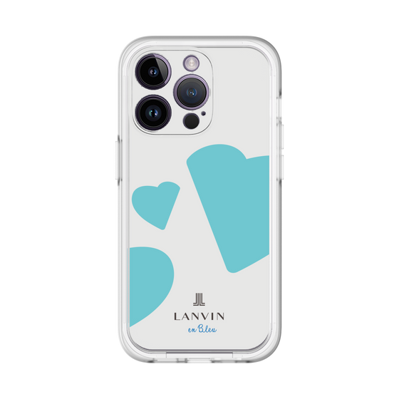 スリムプロテクションプレミアムケース［ LANVIN en Bleu Hearts Blue - ランバン ハート ブルー ］