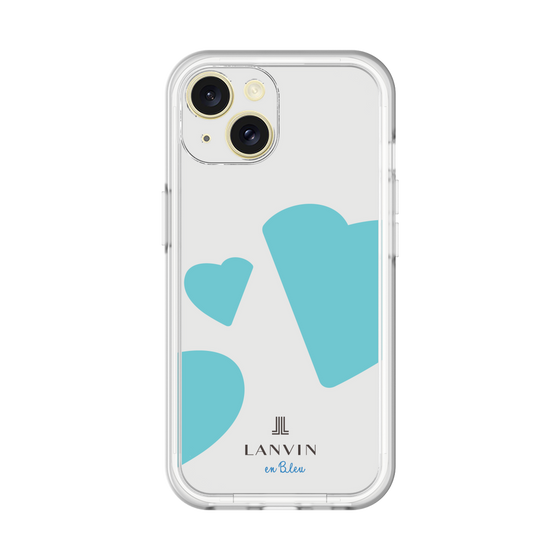 スリムプロテクションプレミアムケース［ LANVIN en Bleu Hearts Blue - ランバン ハート ブルー ］