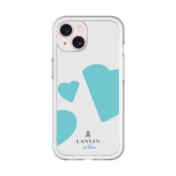 スリムプロテクションプレミアムケース［ LANVIN en Bleu Hearts Blue - ランバン ハート ブルー ］