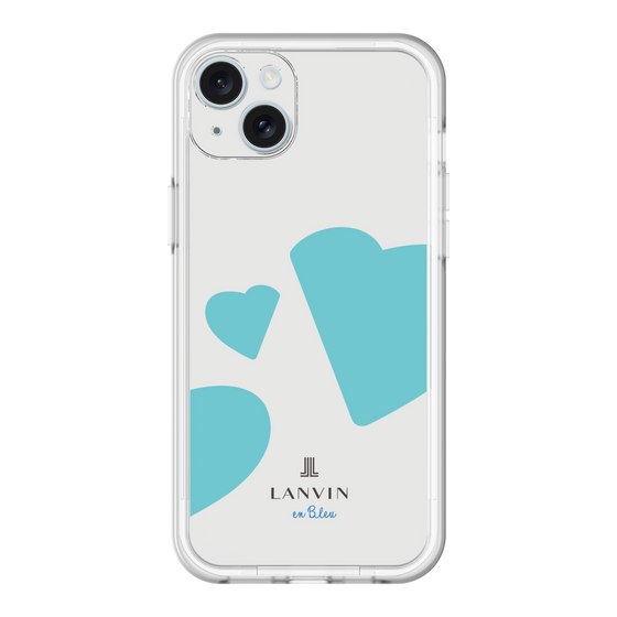 スリムプロテクションプレミアムケース［ LANVIN en Bleu Hearts Blue - ランバン ハート ブルー ］
