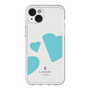 スリムプロテクションプレミアムケース［ LANVIN en Bleu Hearts Blue - ランバン ハート ブルー ］