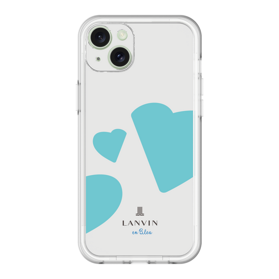 スリムプロテクションプレミアムケース［ LANVIN en Bleu Hearts Blue - ランバン ハート ブルー ］