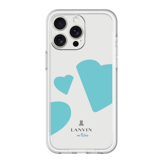 スリムプロテクションプレミアムケース［ LANVIN en Bleu Hearts Blue - ランバン ハート ブルー ］