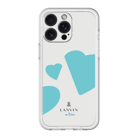 スリムプロテクションプレミアムケース［ LANVIN en Bleu Hearts Blue - ランバン ハート ブルー ］