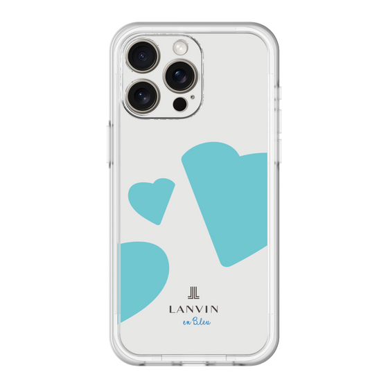 スリムプロテクションプレミアムケース［ LANVIN en Bleu Hearts Blue - ランバン ハート ブルー ］