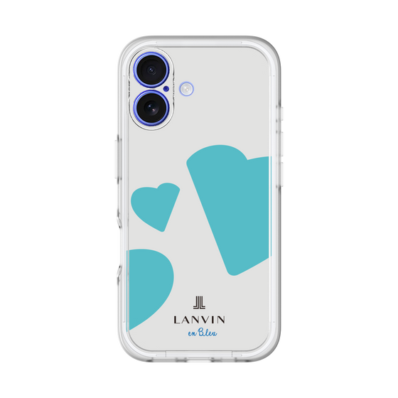 スリムプロテクションプレミアムケース［ LANVIN en Bleu Hearts Blue - ランバン ハート ブルー ］