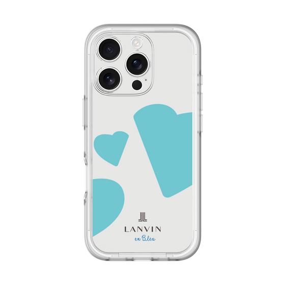 スリムプロテクションプレミアムケース［ LANVIN en Bleu Hearts Blue - ランバン ハート ブルー ］