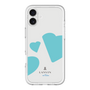 スリムプロテクションプレミアムケース［ LANVIN en Bleu Hearts Blue - ランバン ハート ブルー ］