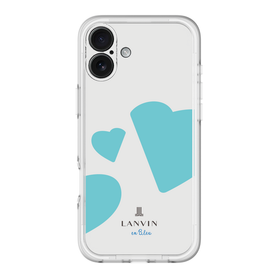 スリムプロテクションプレミアムケース［ LANVIN en Bleu Hearts Blue - ランバン ハート ブルー ］
