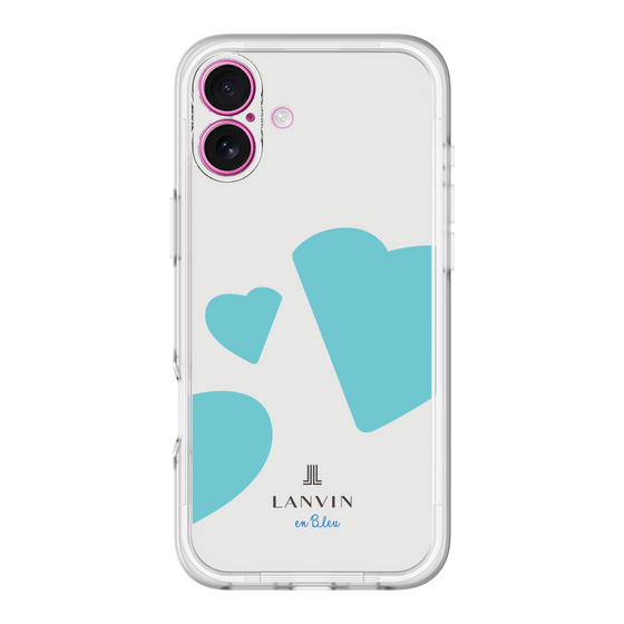 スリムプロテクションプレミアムケース［ LANVIN en Bleu Hearts Blue - ランバン ハート ブルー ］