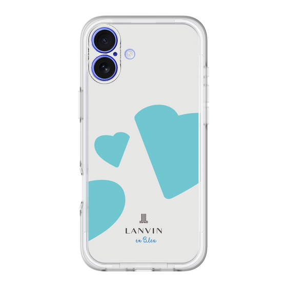 スリムプロテクションプレミアムケース［ LANVIN en Bleu Hearts Blue - ランバン ハート ブルー ］