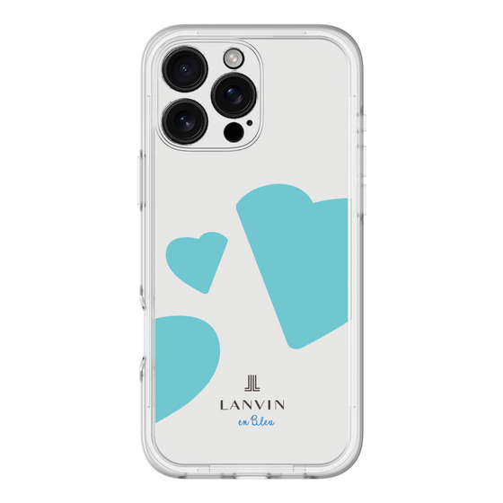 スリムプロテクションプレミアムケース［ LANVIN en Bleu Hearts Blue - ランバン ハート ブルー ］