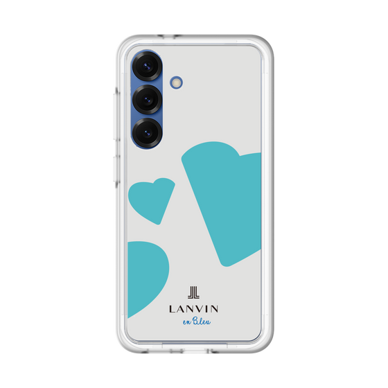 スリムプロテクションプレミアムケース［ LANVIN en Bleu Hearts Blue - ランバン ハート ブルー ］