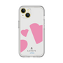 スリムプロテクションプレミアムケース［ LANVIN en Bleu Hearts Pink - ランバン ハート ピンク ］