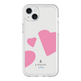 スリムプロテクションプレミアムケース［ LANVIN en Bleu Hearts Pink - ランバン ハート ピンク ］