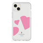 スリムプロテクションプレミアムケース［ LANVIN en Bleu Hearts Pink - ランバン ハート ピンク ］