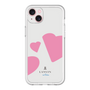 スリムプロテクションプレミアムケース［ LANVIN en Bleu Hearts Pink - ランバン ハート ピンク ］