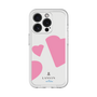スリムプロテクションプレミアムケース［ LANVIN en Bleu Hearts Pink - ランバン ハート ピンク ］