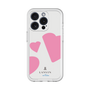 スリムプロテクションプレミアムケース［ LANVIN en Bleu Hearts Pink - ランバン ハート ピンク ］
