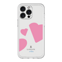 スリムプロテクションプレミアムケース［ LANVIN en Bleu Hearts Pink - ランバン ハート ピンク ］
